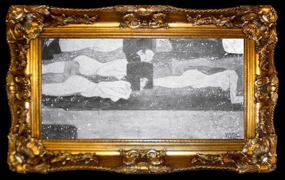 framed  Egon Schiele Water sprites i, ta009-2